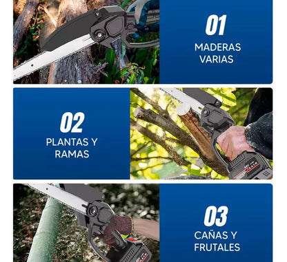MOTOSIERRA INALÁMBRICA RECARGABLE