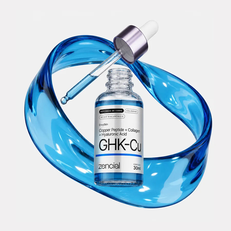 Sérum GHK-CU con péptidos de cobre |colágeno y ácido hialurónico.