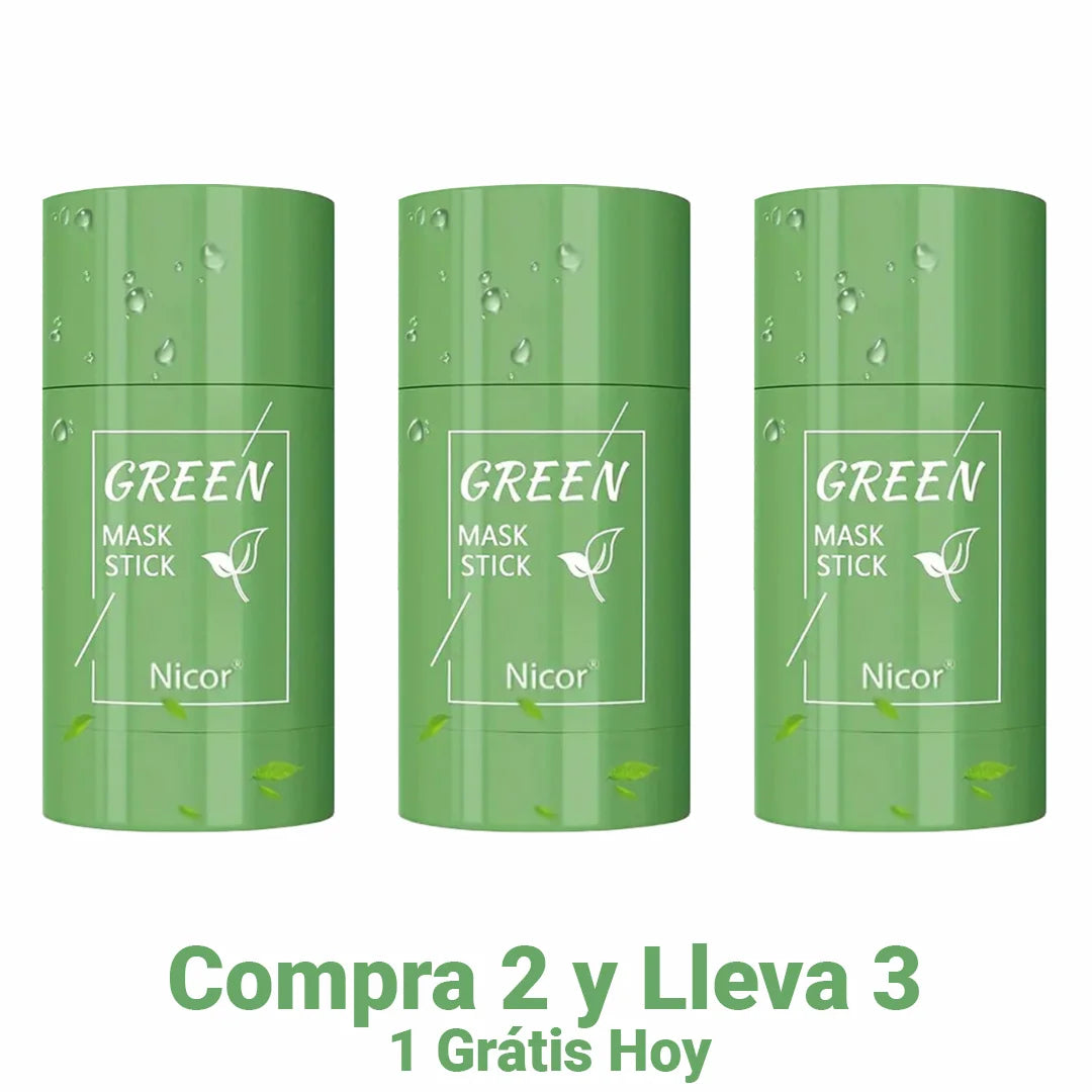 Máscara de Té Verde y Arcilla Blanca - Green Skin [Anti grasa y acné]