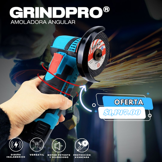 GrindPro®- Amoladora Angular inalambrica